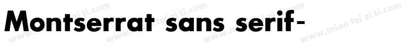 Montserrat sans serif字体转换